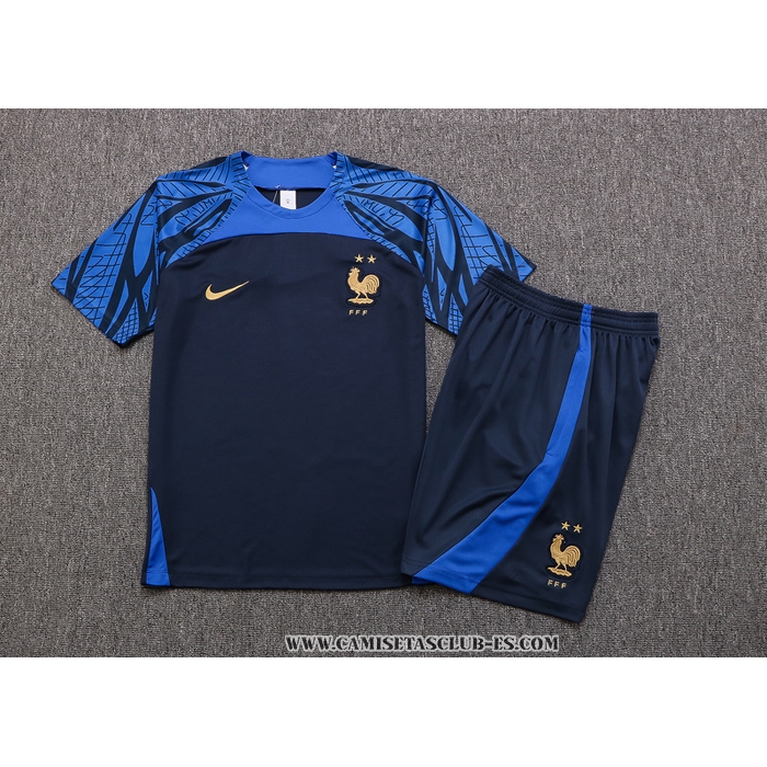 Chandal del Francia 22-23 Manga Corta Azul - Pantalon Corto